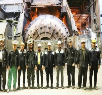 ثبت رکورد جدید نسوز کنورتور فولادسازی «ذوب»